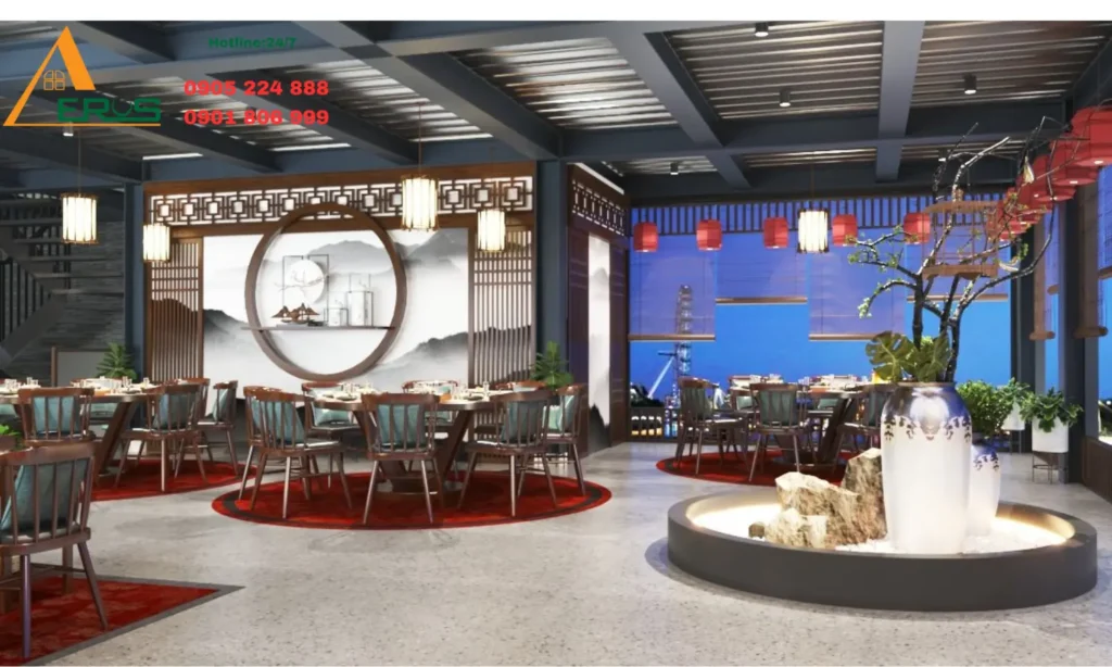 thiết kế nhà hàng trung hoa