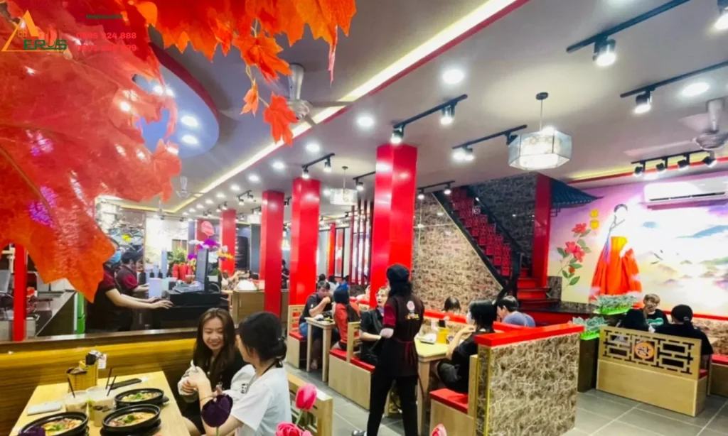 thiết kế quán mỳ cay seoul