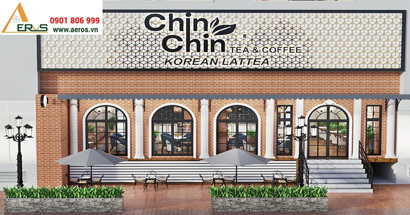 thiết kế quán trà sữa chin chin