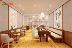 thiết kế nhà hàng chay