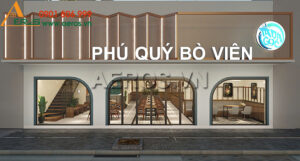 thiết kế quán phú quý bò viên