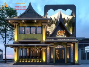 thiết kế nhà hàng thái