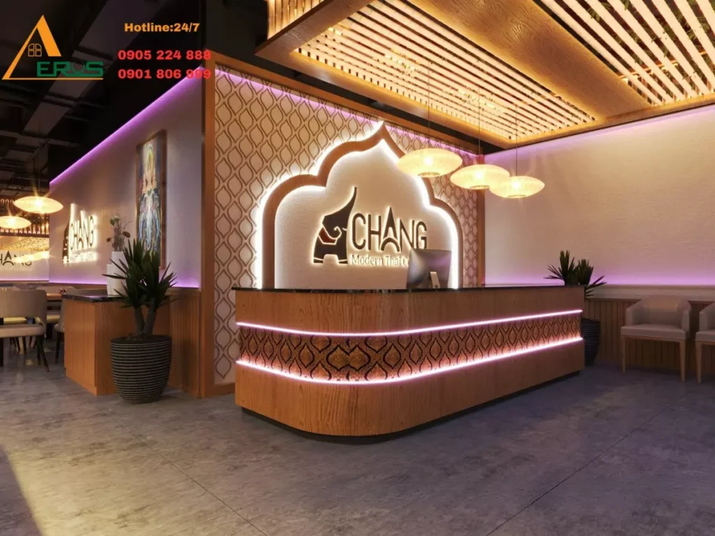 thiết kế nhà hàng thái