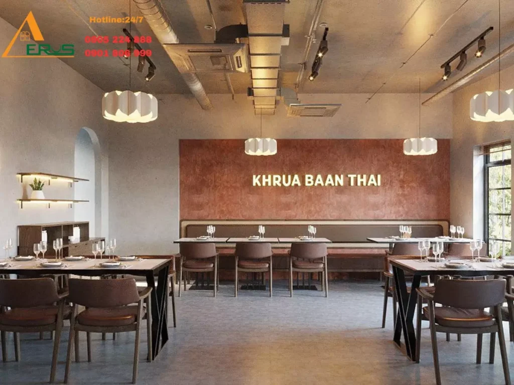 thiết kế nhà hàng kiểu thái