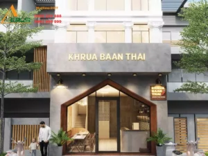 thiết kế nhà hàng kiểu thái