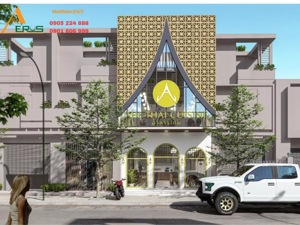 thiết kế nhà hàng thái
