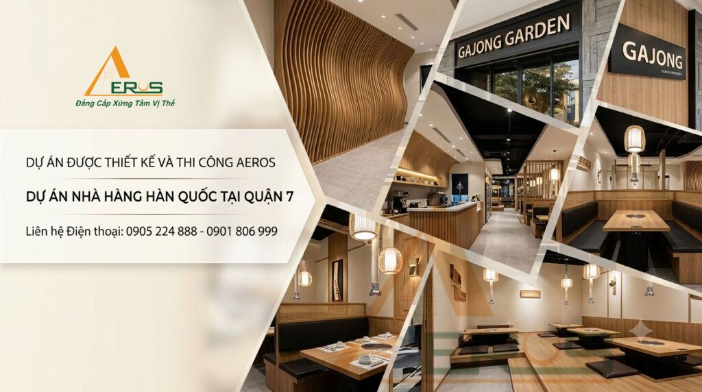 Dự án nhà hàng hàn quốc quận 7