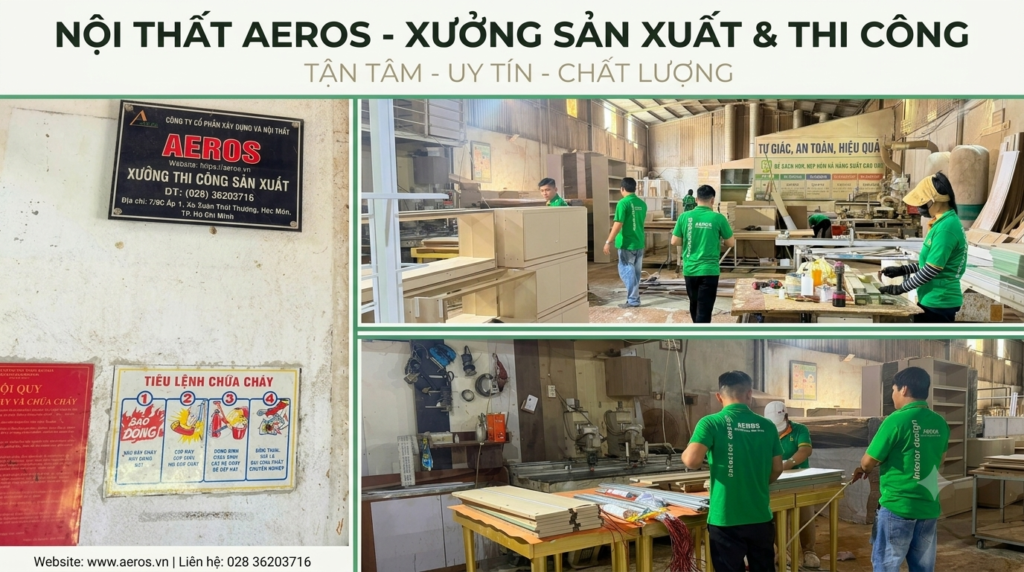 Xưởng mộc gỗ công nghiệp AEROS